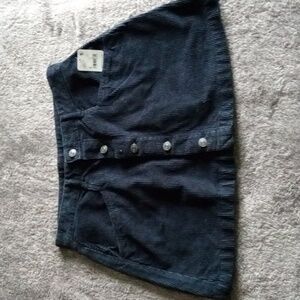 We the Free NWT Ebony corduroy button front skirt